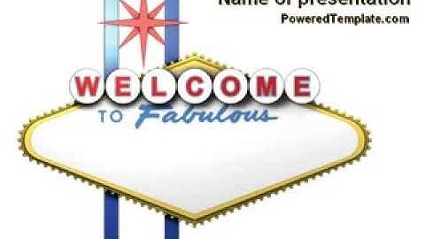 Welcoming Billboard PowerPoint Template by PoweredTemplate.com