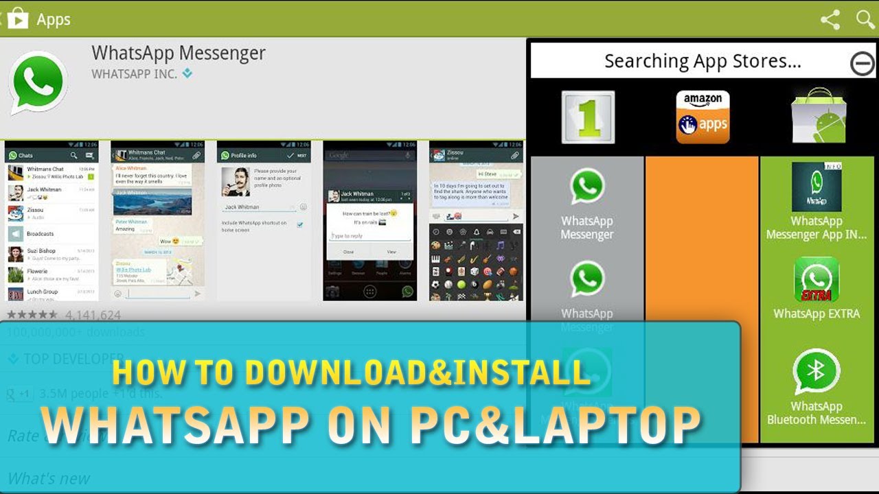 How to Download/Install WhatsApp on Pc/Laptop ( FREE