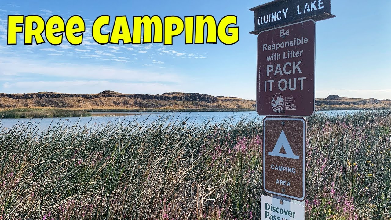 Free Camping at Quincy Lake with Discover Pass YouTube