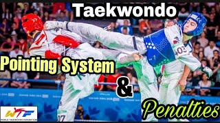 Taekwondo Scoring System and Penalties||Taekwondo Pointing System||Ft.Olympic Taekwondo Rules of Tkd