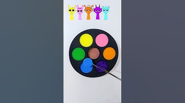 Guess the mixed color of Sprunki. #sprunki#incredibox#asmr#satisfying#colormixing#shorts#art#fyp