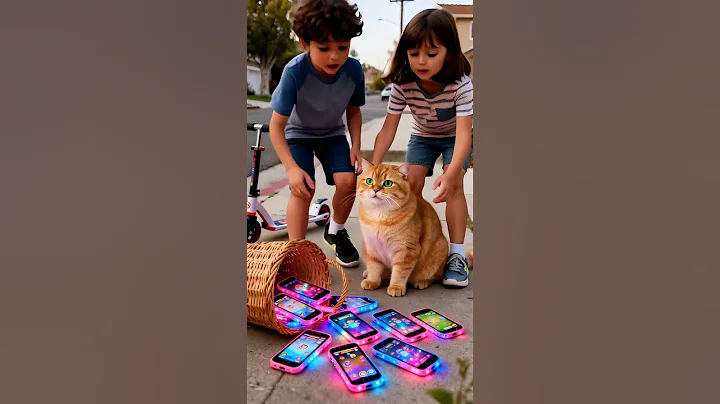 Watch the video about Cute cat , glowing LED toy smartphones #cat #funny #cute #funnycats #pets
