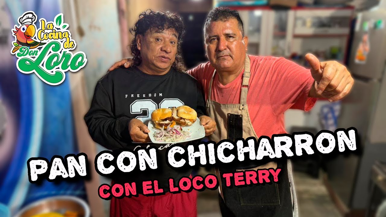 El verdadero pan con chicharron Al estilo del Loco Terry | Lonchesito de Don loro