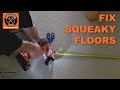 Fix Squeaky Floors with the Squeeeeek No More Floor Repair Kit