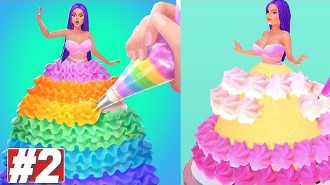 Icing On The Dress Gameplay All Levels Solution Part 2 iOS Android Hack Princess Cake Tutorial