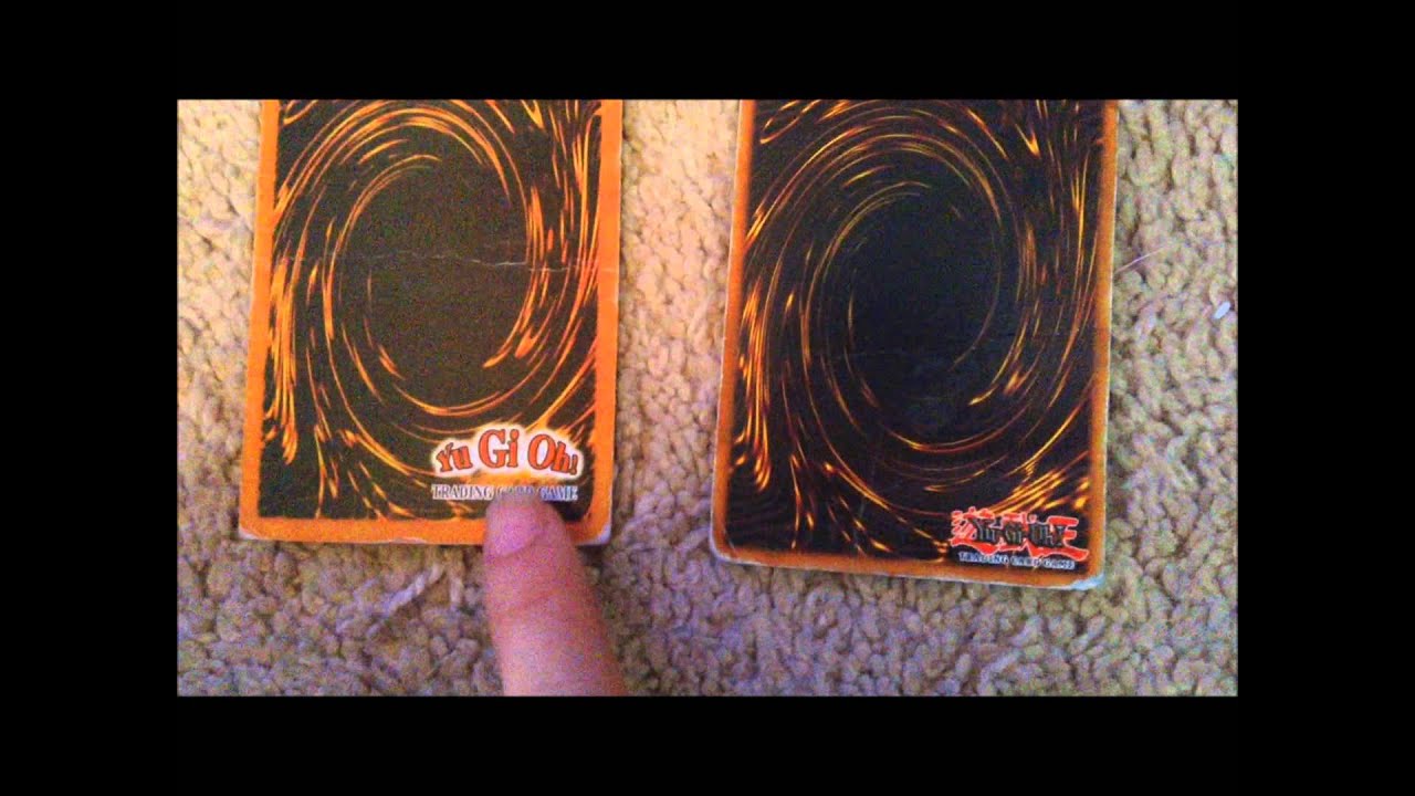 How to tell if your Yu-Gi-Oh! cards are fake!! - YouTube