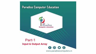 Array- Input and output