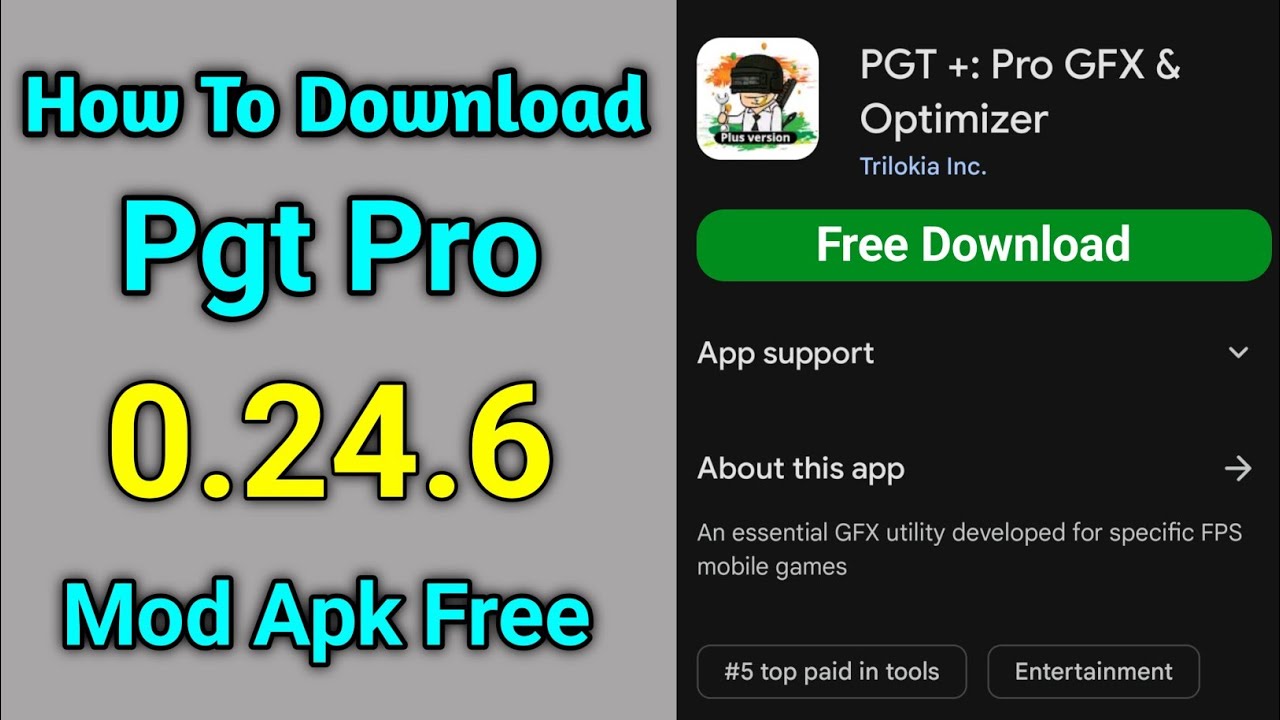 How To Download Pgt Pro Mod Apk !!