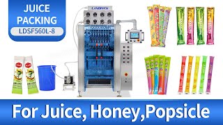 Automatic Multi-Lane Stick Liquid Packing Machine For Juice Jelly Energy Drinks