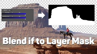 How to turn Blend if Selection into a Layer Mask for Further Tweaking