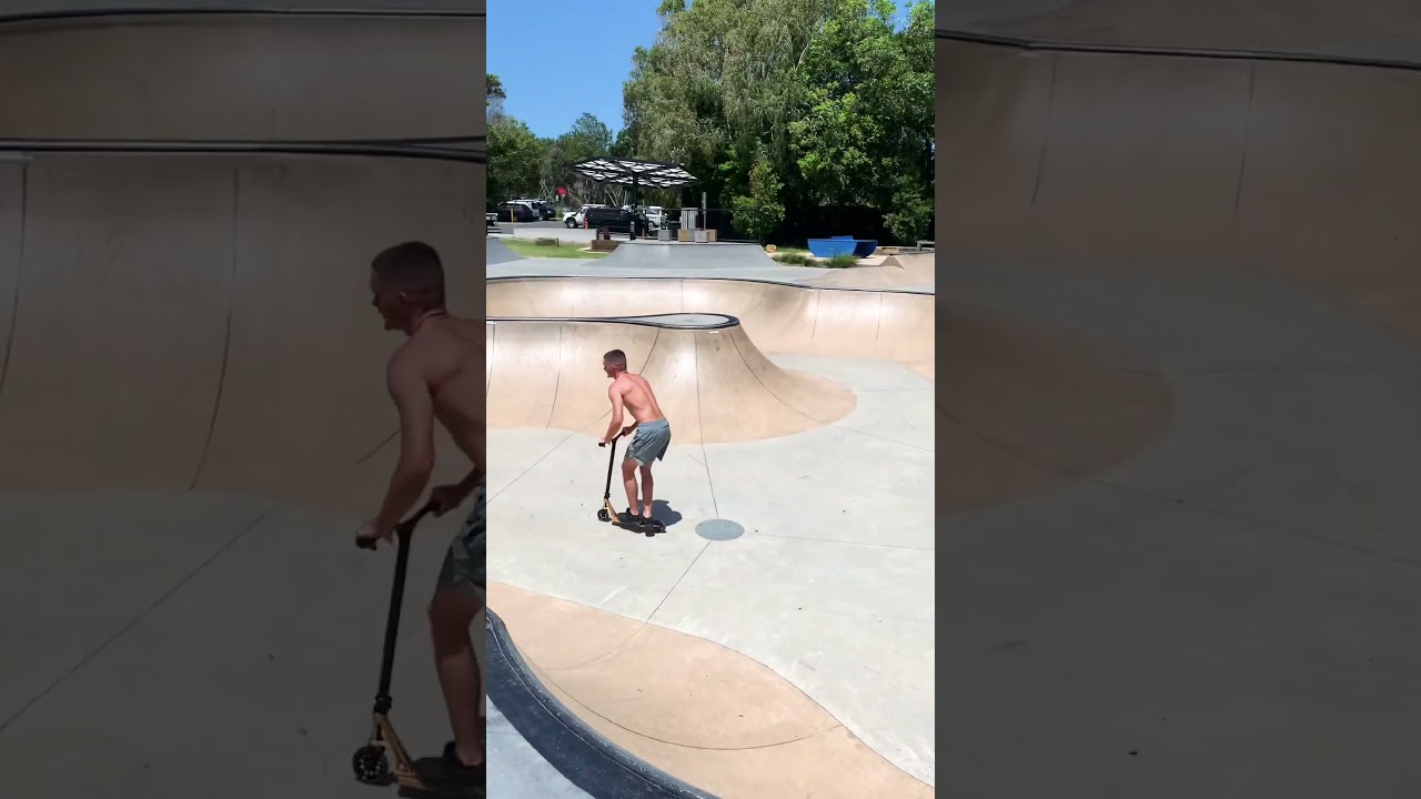 Stole his scooter very angry 😡😡😡😂😂😂