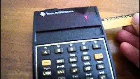 Working card reader TI 59 demonstration