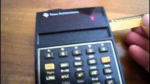 Working card reader TI 59 demonstration