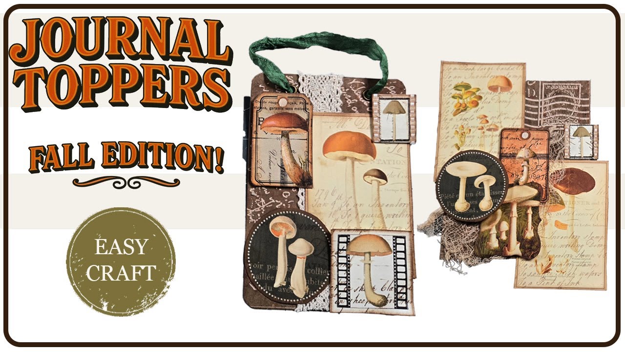 Креативные идеи для бумажных топперов для журналов | Простые поделки в винтажном стиле