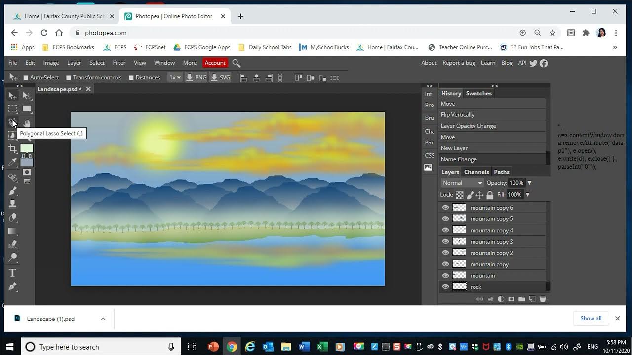 7 Photopea Paintbrush Opacity Lasso tool YouTube