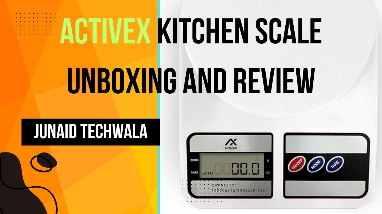 Best Kitchen Weight Machine | ActiveX Kitchen Scale Unboxing and Review ...
