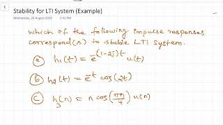 03k. Stability for LTI System (Example)