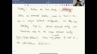 24.03.21, Hong Liu, Extremal Combinatorics: Lecture 6