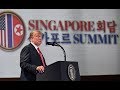 Trump gives press conference after summit with Kim Jong-un – watch live