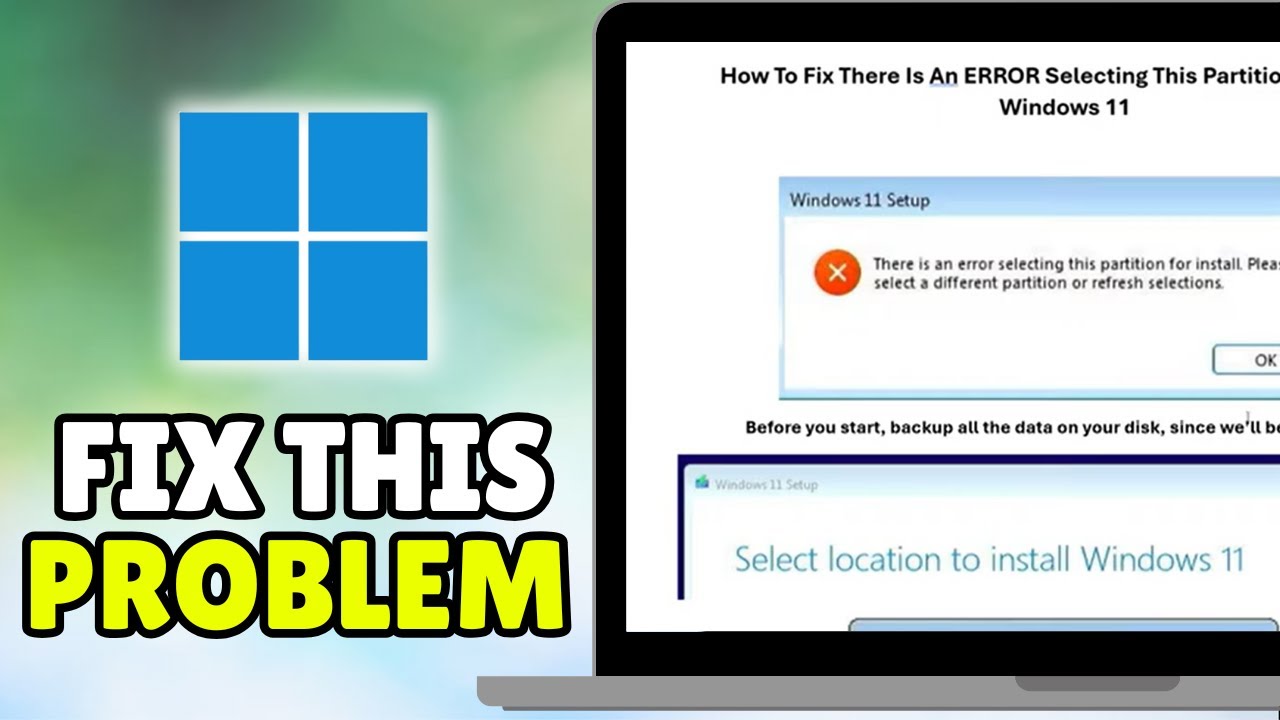 Как исправить ошибку «При выборе этого раздела для установки Windows 11 (2026)» — Полное руководство