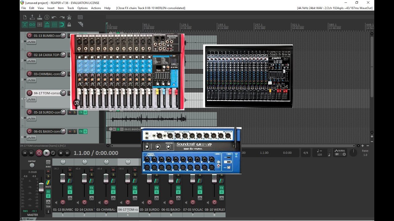 Mixando banda em mesa de som simples... (Parte 1)