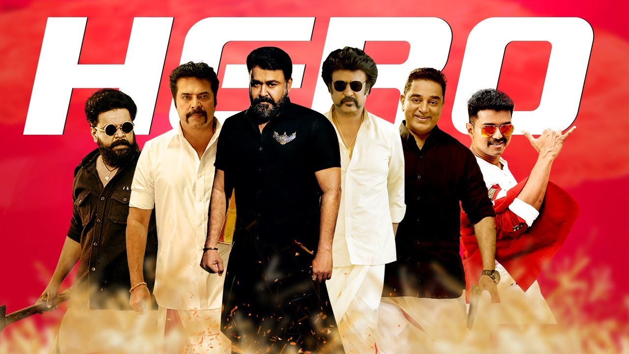 HERO MASHUP  Rajnikanth  Mammootty  Mohanlal  Kamalhaasan  Vijay  Dileep  Suriya