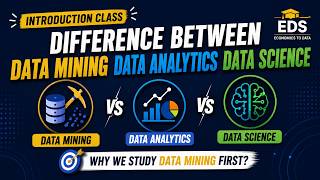 Data Mining vs Data Analytics vs Data Science | Complete Difference Explained for Beginners#EDS