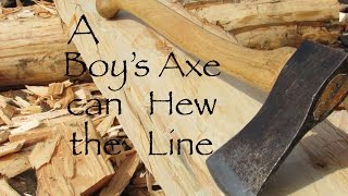 Hewing for Homesteaders- Hewing with a Boys Axe
Another five inch timber. This one is hewn entirely with a 2.5# boys axe/half axe. I wanted to explore how functional hewing with a very small axe could be. I also wanted to get some footage of hewing a corner off square, and a better angle of my foot position while making the scoring cuts when joggling a side. In my last hewing video some commenters had stated the were concerned for my toes given my foot position and the type of shoes I was wearing. So here you can see exactly where my feet and toes are with relation to the cut.
I also tried a technique of hewing small flats on the undersurface of the log to stabilize it while hewing the first side. I copied this from Olof Anderson in the video Virkesberedning - Rekonstruktionen av Södra Råda medeltidskyrka https://www.youtube.com/watch?v=U8DD5NQ1L7c&list=PLGQ0YYG8MKkVt7GurM8osF45n8vsNInh_&t=1649s&index=4 A highly recommended video. Hewing for Homesteaders- Hewing with a Boys Axe