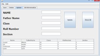 How to Update data (MySql) using user input or JTable in Urdu Part 8