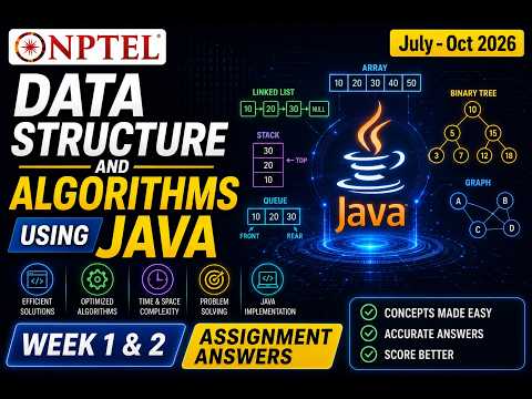 NPTEL Data Structure and Algorithms Using Java| Week 1 & 2 Assignment Answers 2026 | #dsa  #java