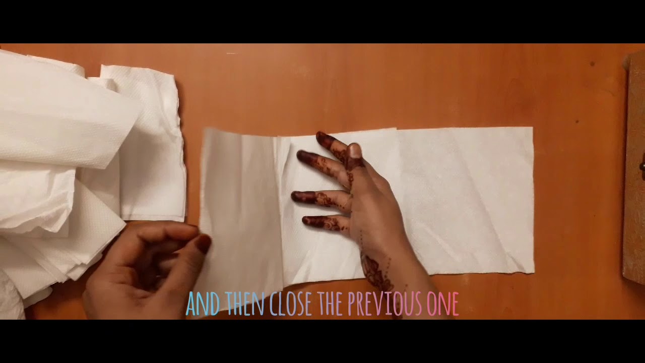 How to arrange tissue paper pullups easy method in 5minutes