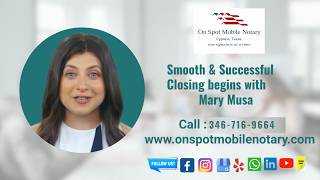 Notary Public Cypress TX | Mobile Notary & Loan Signing Agent Texas – Meet Mary Musa