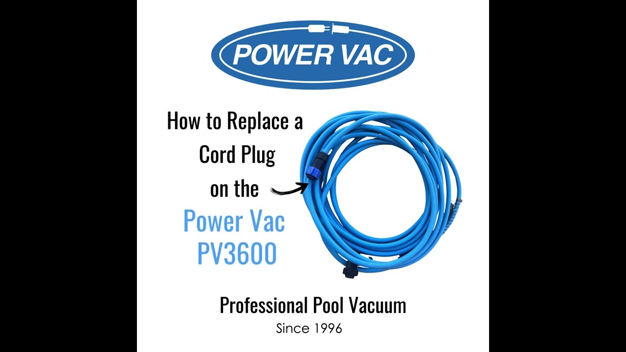 Power Vac Corp. - How to Change out the Cord Plug on a Power Vac PV3600 Professional Pool Vacuum