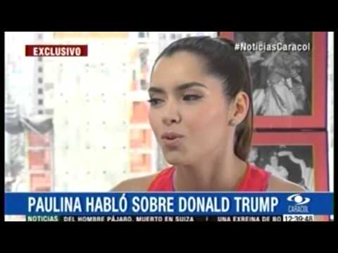 Paulina Vega  habla sobre Donald  Trump