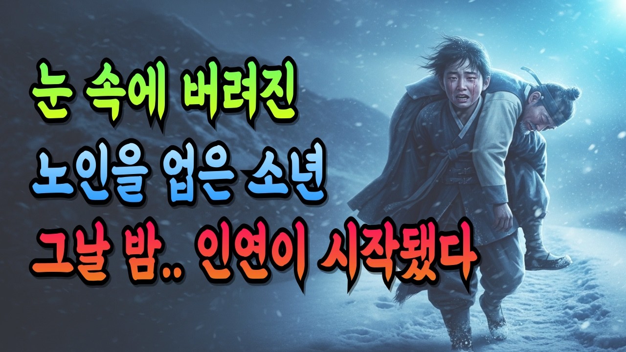 눈 속에 버려진 노인을 업은 소년… 알고 보니 전설의 명의였습니다｜감동 옛날이야기