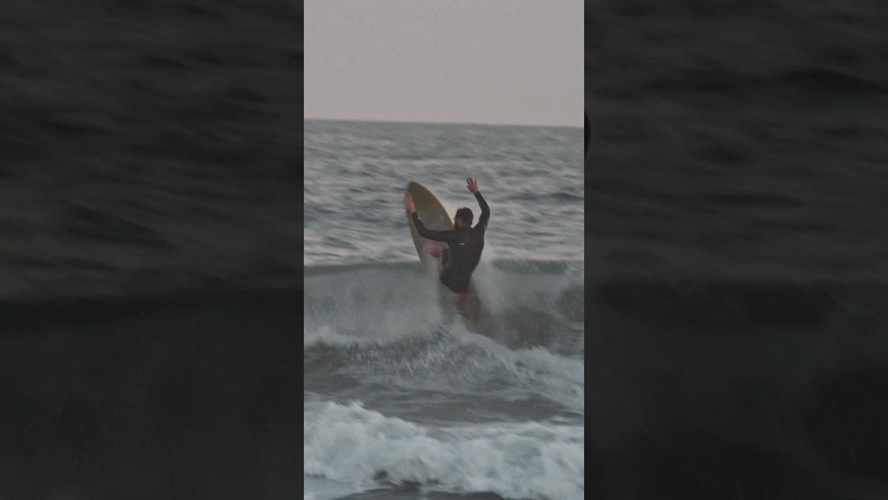 Surfing On My Twin Fin At Wrightsville Beach, NC 