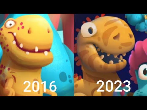 Evolution of Dino Bash 2016-2023