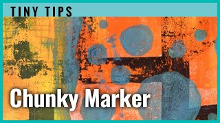 Tiny Tips Ep. 9 – Fat marker on Gelli plate | Gelli printing with Sharpie Markers