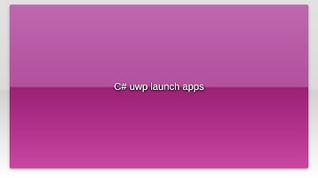C# uwp launch apps