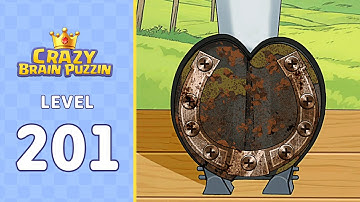 Crazy Brain Puzzle Level 201 Horseshoe trimming