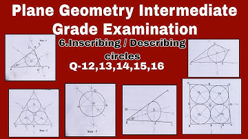 Intermediate Exam Geometry2025Question No12,13,14,15,16Intermediate plane geometry Grade Examination