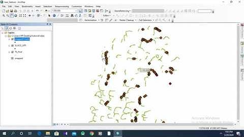 How to snap point features to a line feature using ArcMap