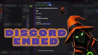 How to fully use embed on Discord | MasterBot Tutorial 2026