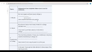 SSC101 8 week Assignment Video Part 1