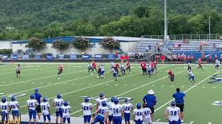Sack by Haddon Fries from the LB.