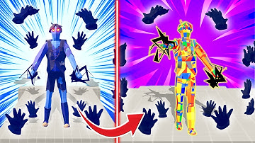 Crystal Transformation: Enemies Turned into MULTI-COLORS CRYSTAL Soldiers | TABS
