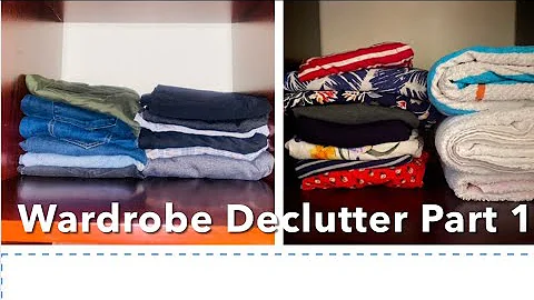 Wardrobe Declutter | Part 1| How to repurpose some...