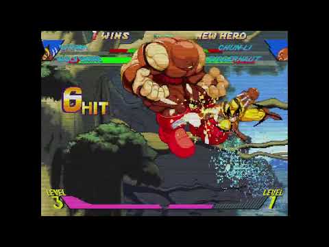 X-Men vs. Street Fighter - Storm, Wolverine vs. Chun-Li, Juggernaut 2