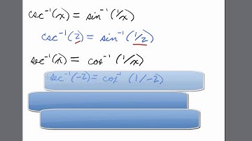 Inverse of Reciprocal Trig Primer TI 84 Graphing Calculator