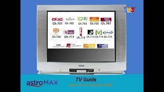 Astro MAX TV Guide (used since 6 February 2008)